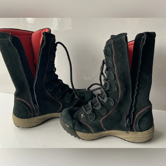 Teva girls tall zipper laced boots Sz 13 - Picture 8 of 10